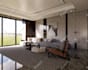 render 3d interior design for apartment, kitchen, and bathroom