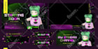 create cute animated twitch and kick stream overlay designs
