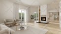create minimalist interior design, photorealistic visualization for area 5 m2