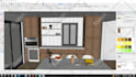 create kitchen interior design and 3d realistic rendering