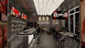 3d interior design restaurant, cafe, bar, lounge, and spa