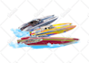 draw your boat or ship into a cartoon illustration