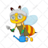 create cute animal illustrations for stickers or clip art
