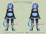 create anime live2d furry character and chibi for vtuber