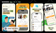 design app screenshots for app store and play store