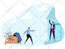 do flat style illustration , vector illustration