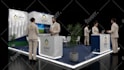 design 3d exhibition stand, trade show booth, event design, backdrops