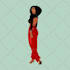 draw a faceless minimalist illustration digital portrait