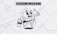custom retro vintage mascot design as you wish