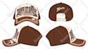 create design of trucker hat, snapback, dad hat