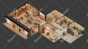 render your interior 3d architecture visualization
