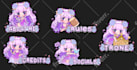 make custom chibi anime twitch overlay panels and emotes