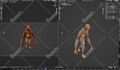 do ps1, ps2, n64 retro 3d low poly models and characters