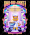 hand draw cartoon logo trippy psychedelic hippie retro