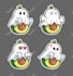 draw simple cute 2d vector cartoon in multiple emotions
