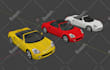 do 3d modeling low poly vehicle