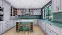 design your house kitchen interior in 3d realistic rendering