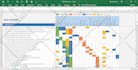 create gantt chart, raci chart, wbs in excel