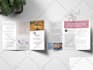 design modern flyers, brochures and marketing materials