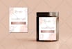 do editable candle label design template