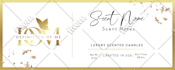 candle label design with unlimited revisions