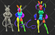 sculpt 3d model, toys, action figure, or statue and character for 3d printing