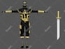 create detailed 3d character for animation and games