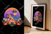 draw custom your portrait or pet in tattoo style