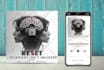 double exposure, portrait, podcast cover, movie poster