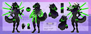 fursona ref sheet detailed, furry ref