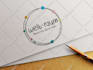 design custom trendy hand drawn logo and branding kit with brand identity