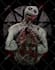 draw a dark brutal macabre illustration