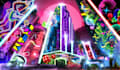 do retro synthwave pop neo sci fi cyberpunk arts and logo