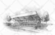 draw architect style professional hand sketch drawing