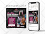 design amazing hair extension, salon, beauty, women flyers