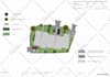 color 2d landscape design in plans, sections and elevations