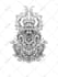 make u a dark gothic styled blackwork tattoo design