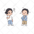 draw cute and simple chibi anime cartoon character