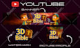 design a youtube banner, logo, and create custom cartoon, kids, vtuber, anime