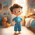 do children story book illustration and book cover with ai
