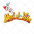 make retro hand drawn 3d cartoon logo for clothing brand, twitch, youtube cover