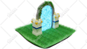 design an isometric 3d scene or 3d map low poly for you