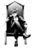 draw custom black and white anime icon or profile picture