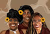 create beautiful african american character illustration