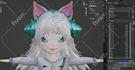 vrchat avatar, furry avatar, vr chat avatar, fursona, 3d character, warudo