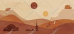 draw abstract minimalistic vector landscape in 24 hours