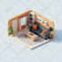 do 3d low poly illustration animation and motion graphics