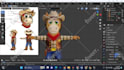 do custom 3d character models for games in 2days