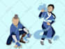 design illustrations in papercut style for you