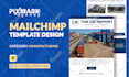 design mailchimp email template newsletter and email marketing automation setup